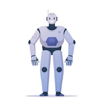 A modern smiles robot Stock Illustration
