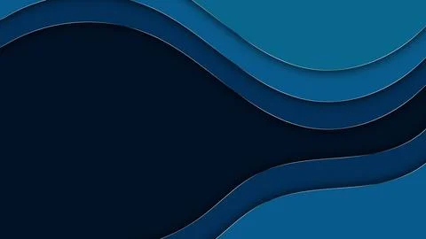 Modern smooth wavy background, shiny curve decoration backdrop Stock Illustration