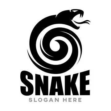 Modern snake logo. Vector illustration Stock Illustration