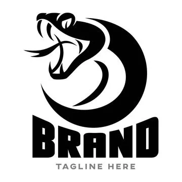 Modern snake logo. Vector illustration Stockillustratie