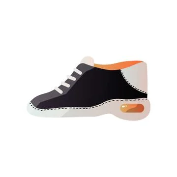 Modern sneaker for everyday wear. Vector illustration. Stock Illustration