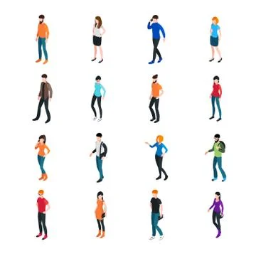 Modern Society Template Stock Illustration