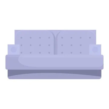 Modern sofa with built in speakers providing comfortable seating Stock Illustration