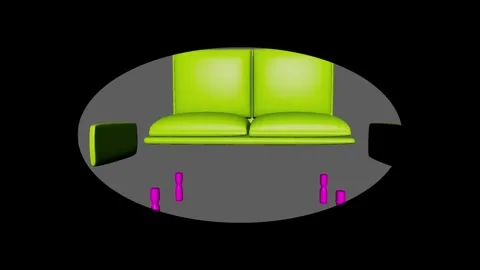 Modern Sofa Stock Footage 346712317