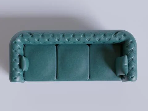 Modern sofa front view set up Stock-Illustration