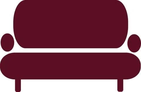 Modern sofa icon Stock Illustration