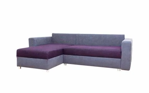 Modern sofa isolated on white background. Foto stock