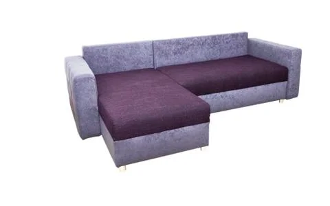 Modern sofa isolated on white background. Stock Photos