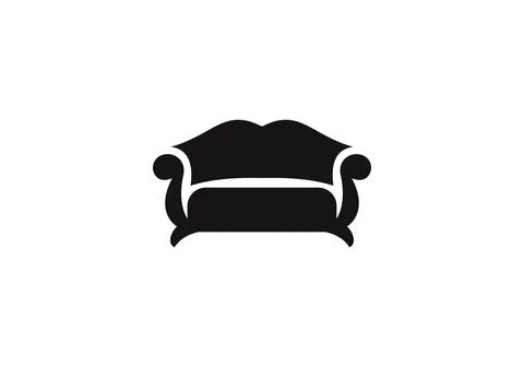 Modern Sofa logo design. Sofa icon vector design Stock Illustration