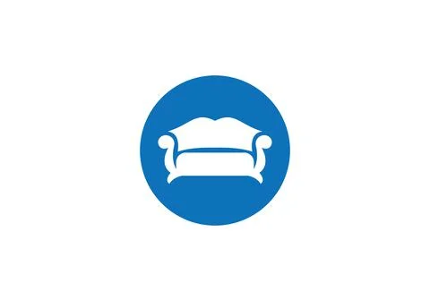 Modern Sofa logo design. Sofa icon vector design Stock Illustration