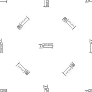 Modern sofa pattern seamless vector 스톡 일러스트
