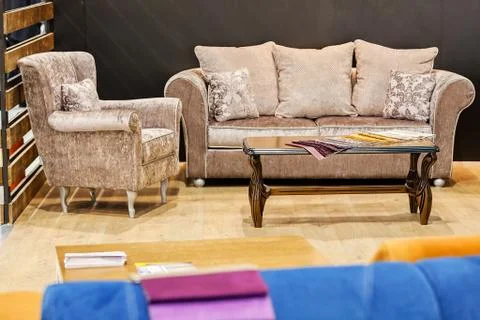 Modern sofa Stock Photos
