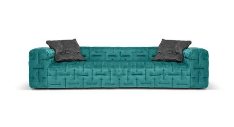 Modern sofa on white background Stock Photos