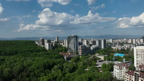 Modern sofia building.  Hyperlapse point of view Stock Footage 197069528