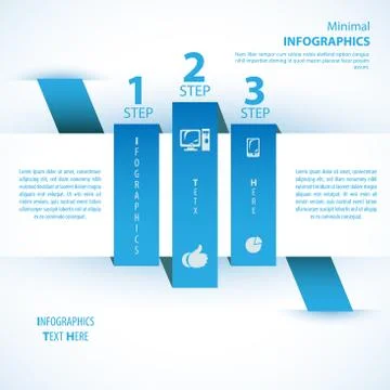 Modern soft color Design template / can be used for infographics Stock Illustration