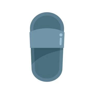 Modern soft slipper with strap for wearing at home after work Stock Illustration