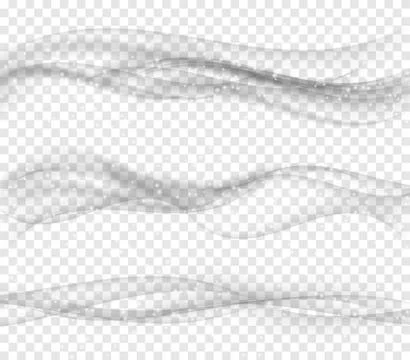 Modern Soft Smoke Gradient Waves Collection. Vector Illustration Stock Illustration