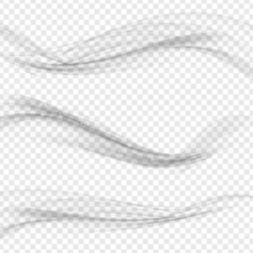 Modern Soft Smoke Gradient Waves Collection. Vector Illustration Stock Illustration