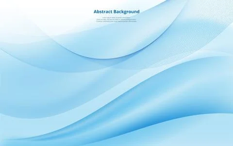 Modern Soft wave abstract background with blue gradient flow shapes. Soft Blu Stock Illustration