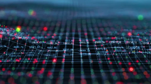 Modern Software Interface Digital Graphs Growing Illustration. Big Data Stock Footage 161032997