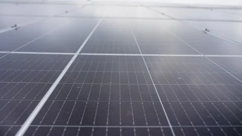 Modern solar panels are producing green clean electricity from direct sunlight Stock Footage 316231870