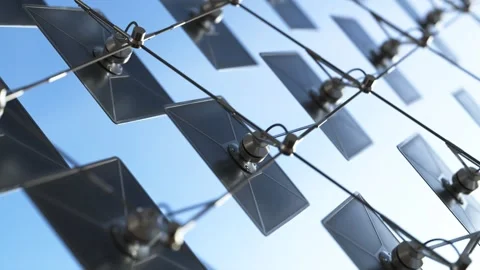 Modern Solar Panels Harnessing Clean Energy Stock Footage 288979371