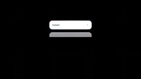Modern solid UI chat model picker interface featuring sleek design elements with Stock Footage 341306729