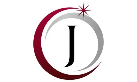 Modern Solutions Letter J 库存插图