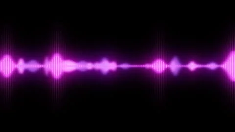 Modern Sound Background, Neon Wave Play Track Rhythm Visualizer Stock Footage 155438366