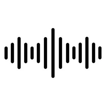Modern Sound Wave Icon for Audio, Music, and Technology Design Stock-Illustration