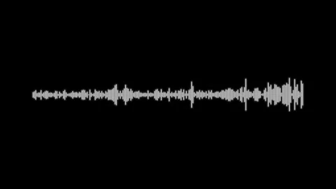 Modern sound wave line oscillating on black background for digital audio pr.. 스톡 동영상 346133224