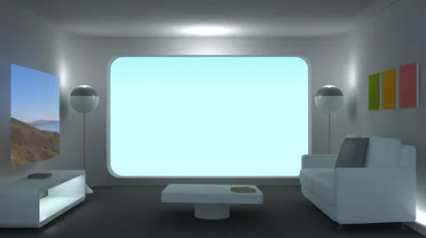Modern space apartment Stock Footage 59563651
