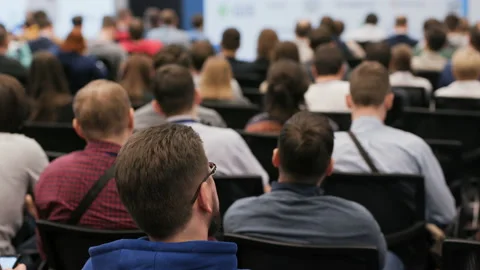 Modern space for startup company of programmers community closeup. Commerce acti Stock Footage 199474967