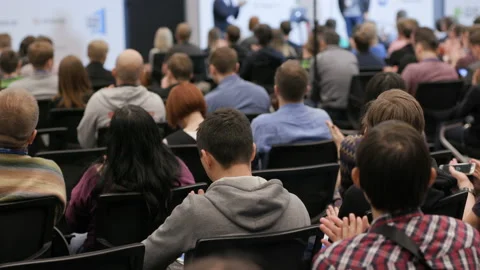 Modern space for startup company of programmers slowmotion. Commerce activity fo Stock Footage 199475054