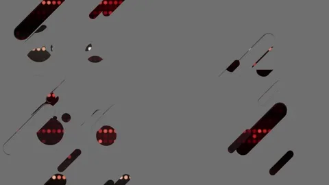 Modern special glitch animation with multiple broken shapes. Background for  Stock Footage 248835674