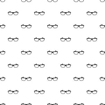 Modern spectacles pattern seamless vector Stock Illustration