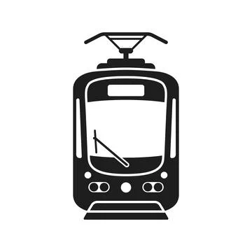 Modern speed train icon in flat style. Railroad transport vector illustrati.. Stock Illustration