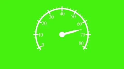 Modern Speedometer Meter Animation for Vehicle or Performance Dashboard Video stock 310205255