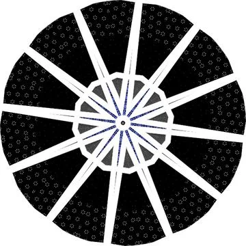 Modern Spiral Mandala Inspired Multi Unique Texture PackShiny Blurry Minima.. 스톡 일러스트