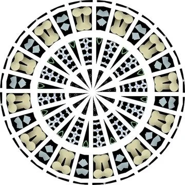 Modern Spiral Mandala Inspired Multi Unique Texture PackShiny Blurry Minima.. 스톡 일러스트