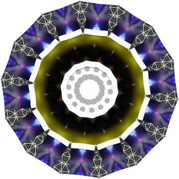 Modern Spiral Mandala Inspired Multi Unique Texture PackShiny Blurry Minima.. 스톡 일러스트