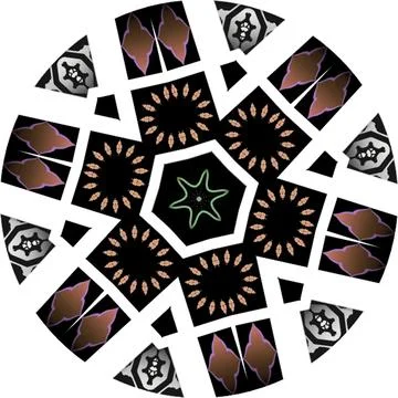 Modern Spiral Mandala Inspired Multi Unique Texture PackShiny Blurry Minima.. 스톡 일러스트