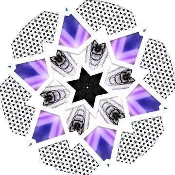 Modern Spiral Mandala Inspired Multi Unique Texture PackShiny Blurry Minima.. 스톡 일러스트