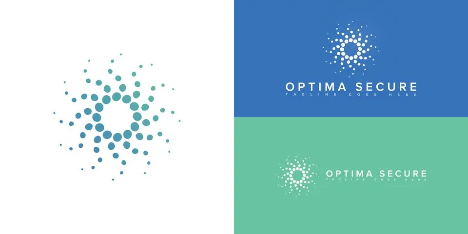 Modern spiral vector initial letter OS or SO logo in blue-green color Stock Illustration