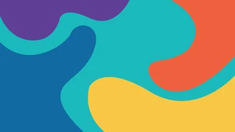 Modern Split-Color Abstract Geometric Background 库存插图