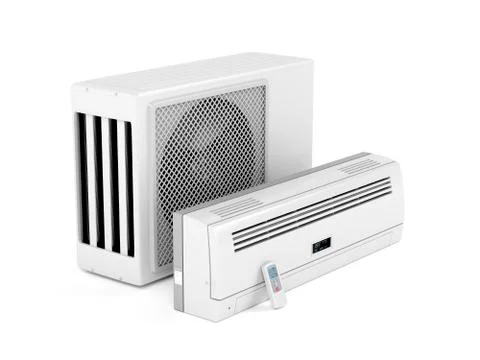 Modern split system air conditioner Stock Illustration