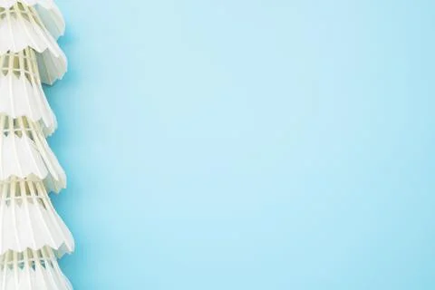 Modern sport composition with badminton elements . High quality and resolution Stock Photos