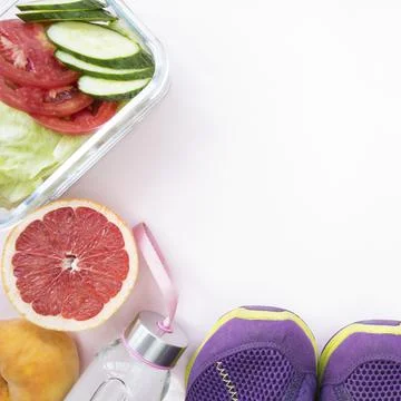 Modern sport elements composition Stock Photos