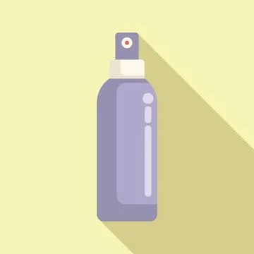 Modern sprayer bottle icon flat vector. Hand wash Ilustración de archivo