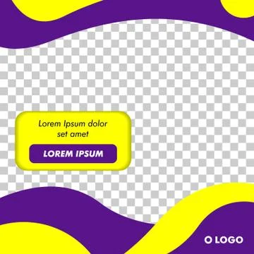 Modern Square Banner Template Vector 스톡 일러스트